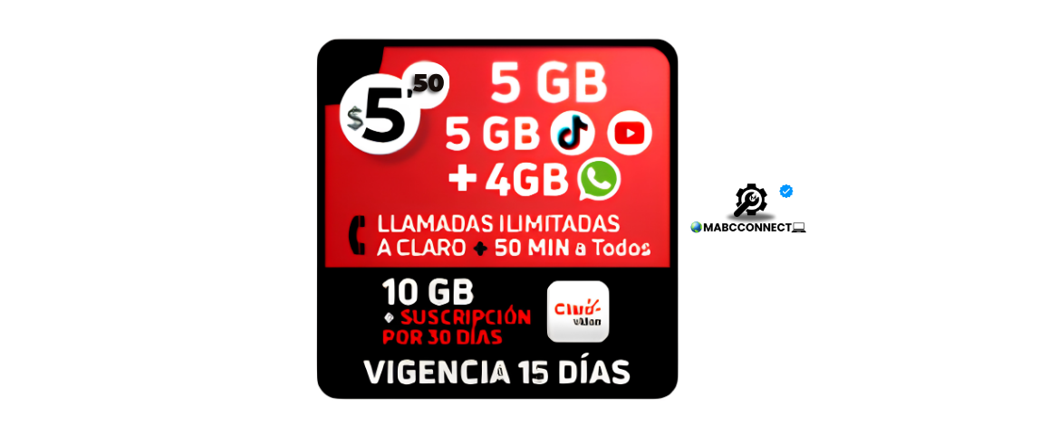 Recarga Claro Ilimitado – SOLO $5,5